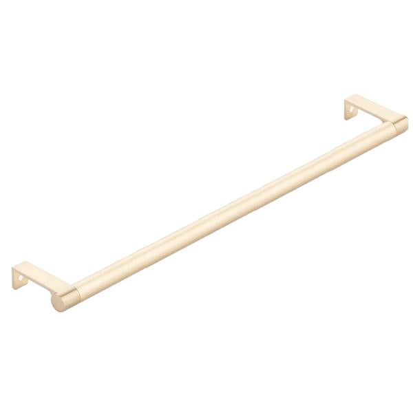 Emtek - Select Cabinet Edge Pull 12-1/4 Inch c-c, Round Edge Stem, Smooth Bar