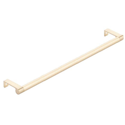 Emtek - Select Cabinet Edge Pull 12-1/4 Inch c-c, Round Edge Stem, Smooth Bar