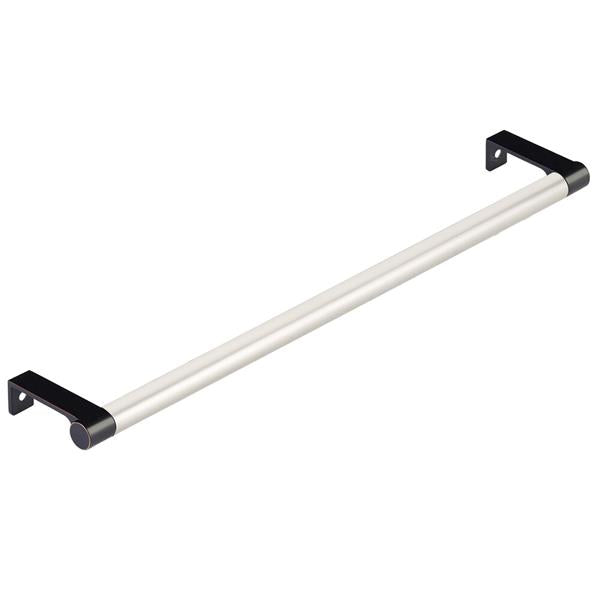 Emtek - Select Cabinet Edge Pull 12-1/4 Inch c-c, Round Edge Stem, Smooth Bar