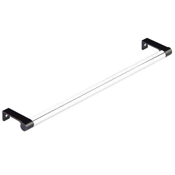 Emtek - Select Cabinet Edge Pull 12-1/4 Inch c-c, Round Edge Stem, Smooth Bar