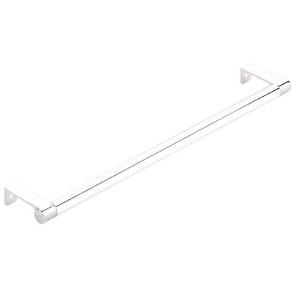 Emtek - Select Cabinet Edge Pull 12-1/4 Inch c-c, Round Edge Stem, Smooth Bar
