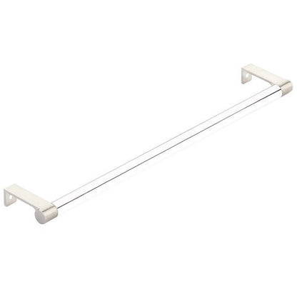 Emtek - Select Cabinet Edge Pull 12-1/4 Inch c-c, Round Edge Stem, Smooth Bar
