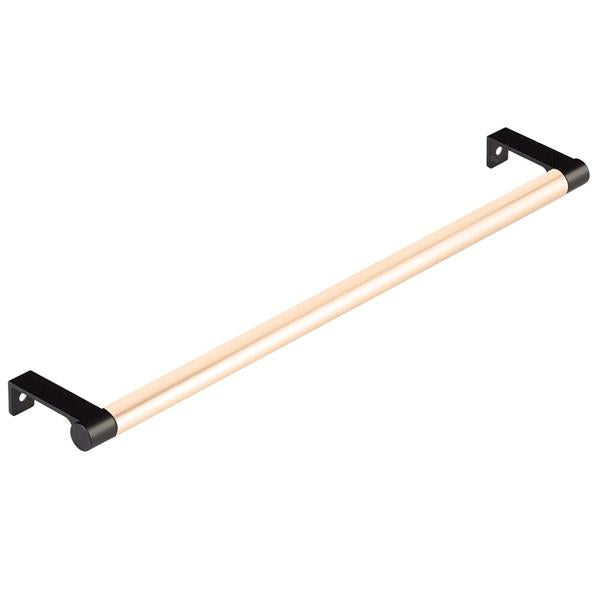 Emtek - Select Cabinet Edge Pull 12-1/4 Inch c-c, Round Edge Stem, Smooth Bar