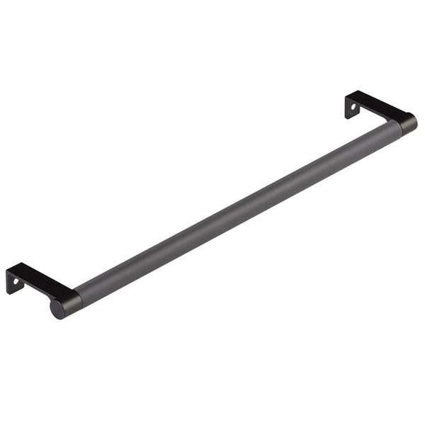 Emtek - Select Cabinet Edge Pull 12-1/4 Inch c-c, Round Edge Stem, Smooth Bar