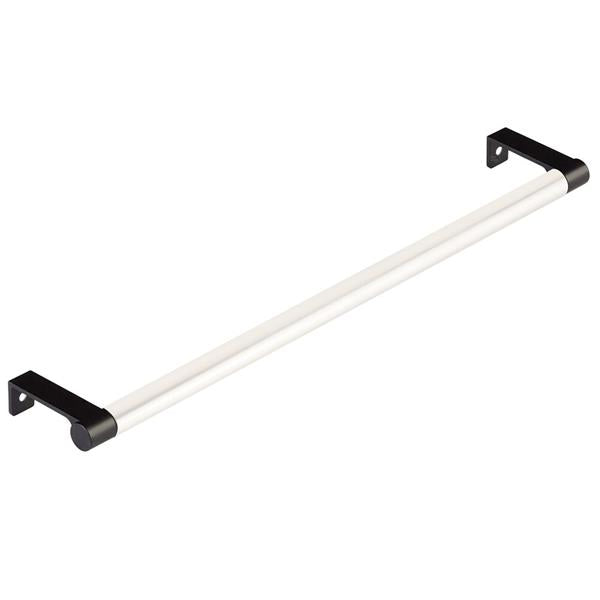 Emtek - Select Cabinet Edge Pull 12-1/4 Inch c-c, Round Edge Stem, Smooth Bar