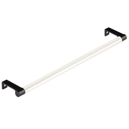Emtek - Select Cabinet Edge Pull 12-1/4 Inch c-c, Round Edge Stem, Smooth Bar