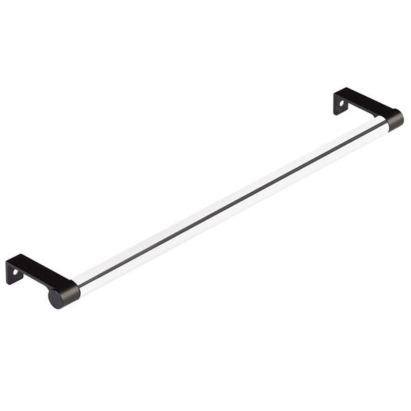 Emtek - Select Cabinet Edge Pull 12-1/4 Inch c-c, Round Edge Stem, Smooth Bar