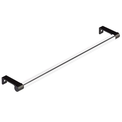 Emtek - Select Cabinet Edge Pull 12-1/4 Inch c-c, Round Edge Stem, Smooth Bar