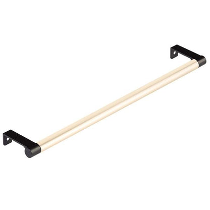 Emtek - Select Cabinet Edge Pull 12-1/4 Inch c-c, Round Edge Stem, Smooth Bar