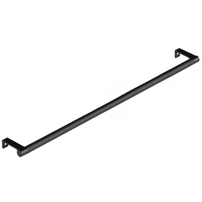 Emtek - Select Cabinet Edge Pull 18-1/4 Inch c-c, Round Edge Stem, Knurled Bar