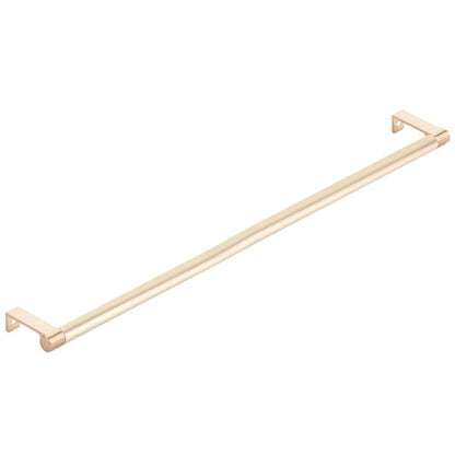 Emtek - Select Cabinet Edge Pull 18-1/4 Inch c-c, Round Edge Stem, Smooth Bar