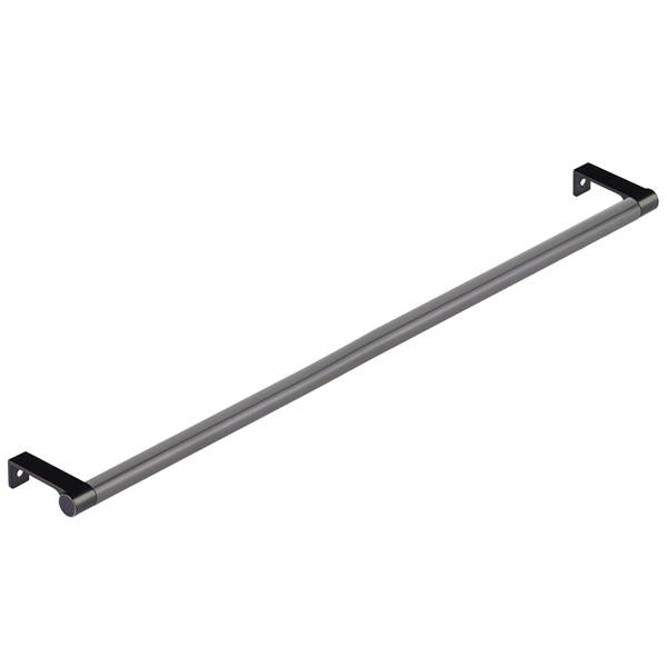 Emtek - Select Cabinet Edge Pull 18-1/4 Inch c-c, Round Edge Stem, Smooth Bar