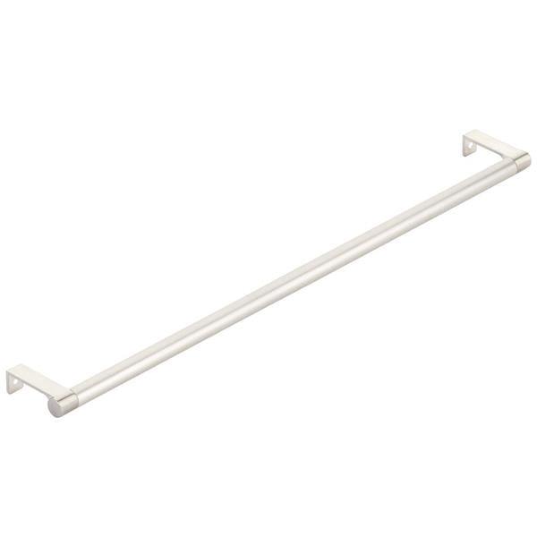 Emtek - Select Cabinet Edge Pull 18-1/4 Inch c-c, Round Edge Stem, Smooth Bar