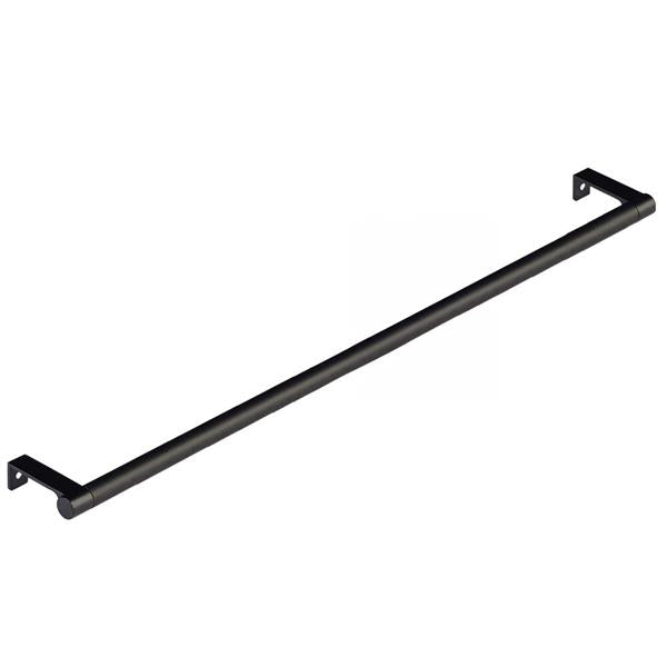 Emtek - Select Cabinet Edge Pull 18-1/4 Inch c-c, Round Edge Stem, Smooth Bar