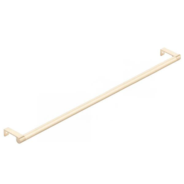 Emtek - Select Cabinet Edge Pull 18-1/4 Inch c-c, Round Edge Stem, Smooth Bar