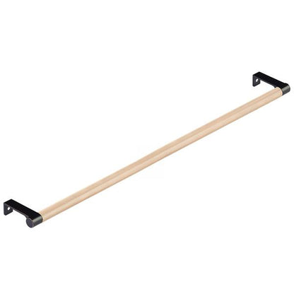 Emtek - Select Cabinet Edge Pull 18-1/4 Inch c-c, Round Edge Stem, Knurled Bar