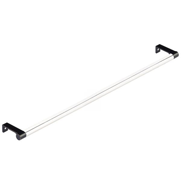 Emtek - Select Cabinet Edge Pull 18-1/4 Inch c-c, Round Edge Stem, Smooth Bar