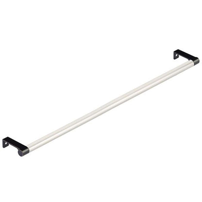 Emtek - Select Cabinet Edge Pull 18-1/4 Inch c-c, Round Edge Stem, Smooth Bar