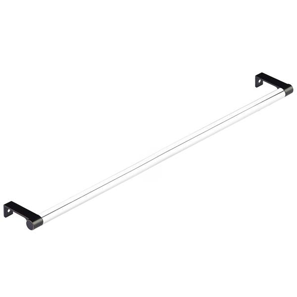 Emtek - Select Cabinet Edge Pull 18-1/4 Inch c-c, Round Edge Stem, Smooth Bar