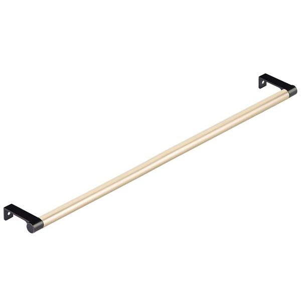 Emtek - Select Cabinet Edge Pull 18-1/4 Inch c-c, Round Edge Stem, Smooth Bar