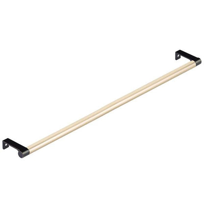 Emtek - Select Cabinet Edge Pull 18-1/4 Inch c-c, Round Edge Stem, Smooth Bar