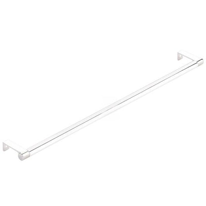Emtek - Select Cabinet Edge Pull 18-1/4 Inch c-c, Round Edge Stem, Smooth Bar