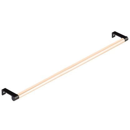 Emtek - Select Cabinet Edge Pull 18-1/4 Inch c-c, Round Edge Stem, Smooth Bar