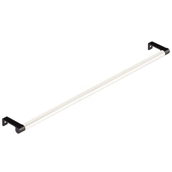 Emtek - Select Cabinet Edge Pull 18-1/4 Inch c-c, Round Edge Stem, Smooth Bar
