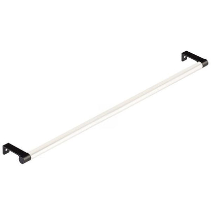 Emtek - Select Cabinet Edge Pull 18-1/4 Inch c-c, Round Edge Stem, Smooth Bar