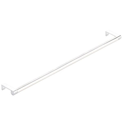 Emtek - Select Cabinet Edge Pull 18-1/4 Inch c-c, Round Edge Stem, Smooth Bar