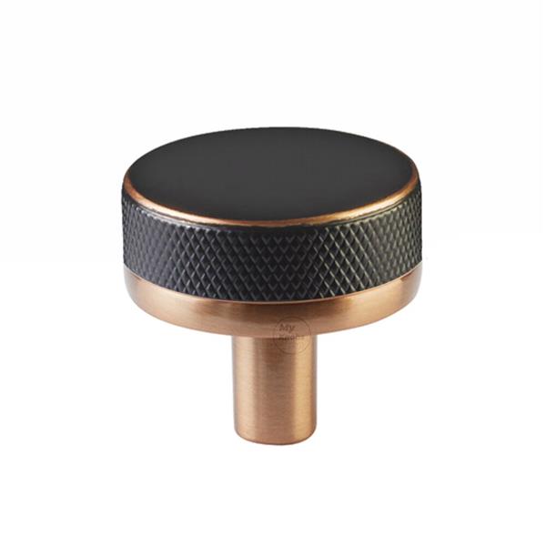Emtek - Select Cabinet Knob 1-1/4 Inch, Conical Stem, Knurled Knob