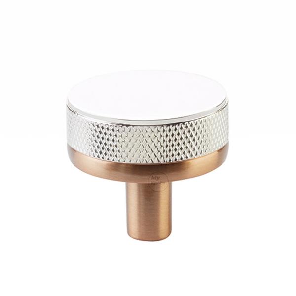 Emtek - Select Cabinet Knob 1-1/4 Inch, Conical Stem, Knurled Knob