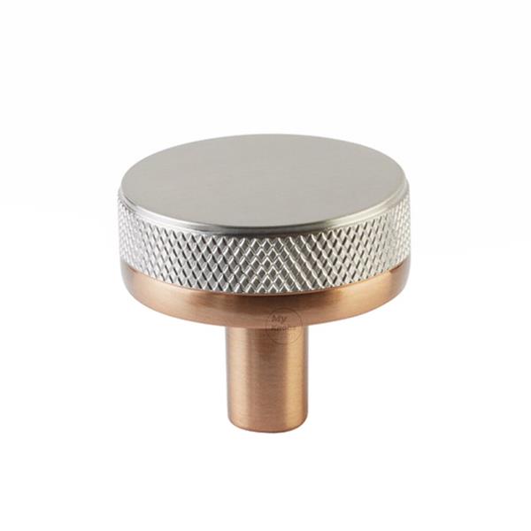 Emtek - Select Cabinet Knob 1-1/4 Inch, Conical Stem, Knurled Knob