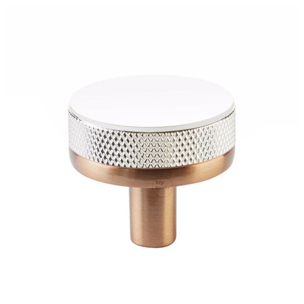 Emtek - Select Cabinet Knob 1-1/4 Inch, Conical Stem, Knurled Knob
