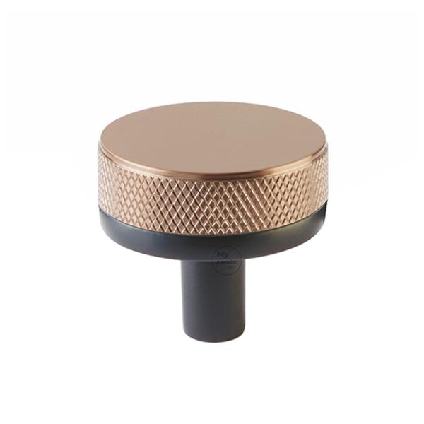 Emtek - Select Cabinet Knob 1-1/4 Inch, Conical Stem, Knurled Knob