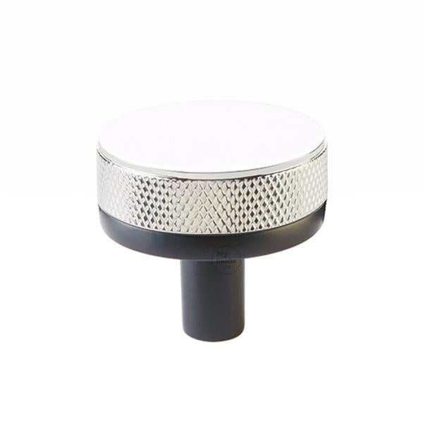 Emtek - Select Cabinet Knob 1-1/4 Inch, Conical Stem, Knurled Knob