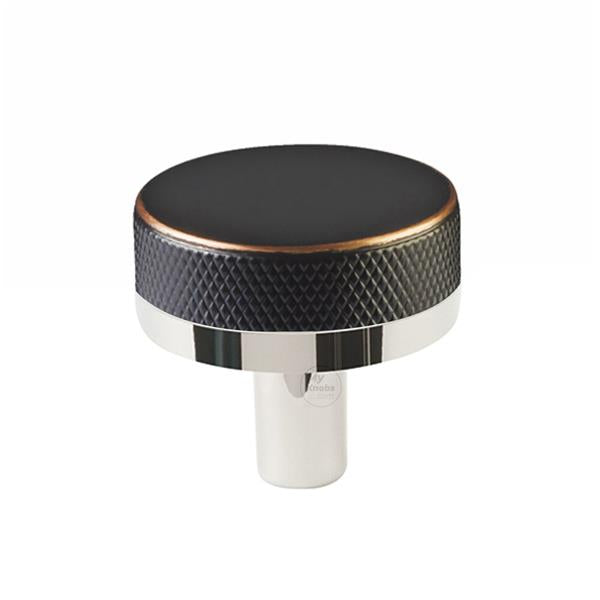 Emtek - Select Cabinet Knob 1-1/4 Inch, Conical Stem, Knurled Knob