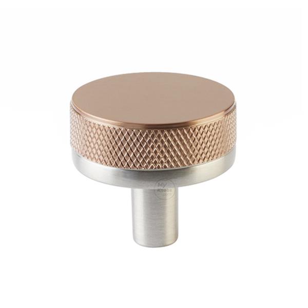 Emtek - Select Cabinet Knob 1-1/4 Inch, Conical Stem, Knurled Knob