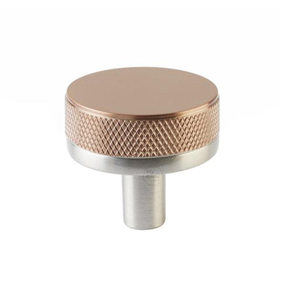 Emtek - Select Cabinet Knob 1-1/4 Inch, Conical Stem, Knurled Knob