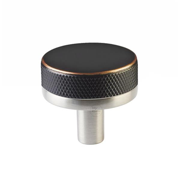 Emtek - Select Cabinet Knob 1-1/4 Inch, Conical Stem, Knurled Knob
