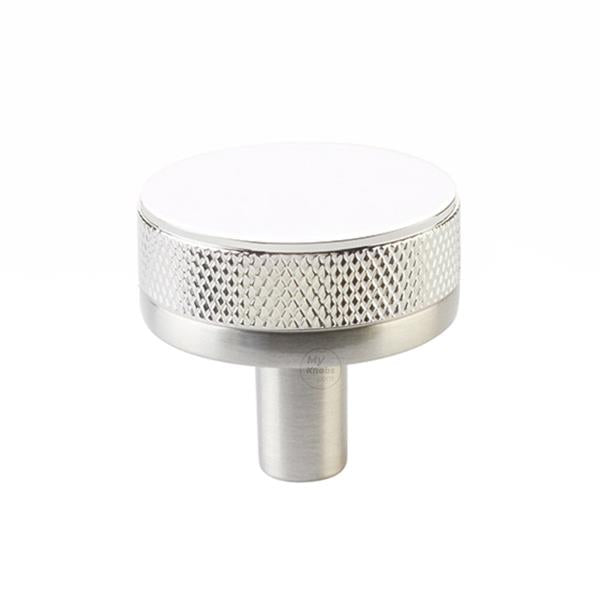 Emtek - Select Cabinet Knob 1-1/4 Inch, Conical Stem, Knurled Knob