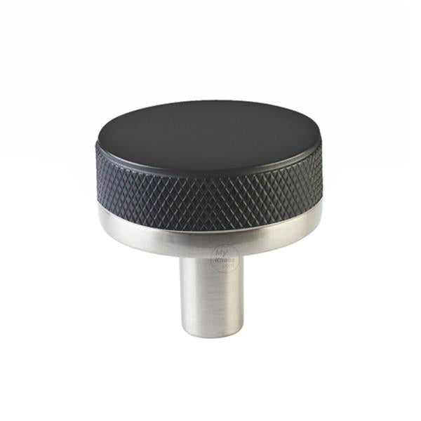 Emtek - Select Cabinet Knob 1-1/4 Inch, Conical Stem, Knurled Knob