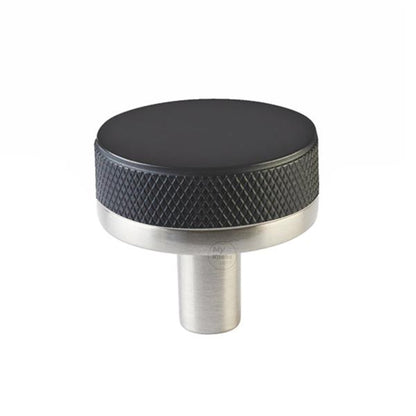 Emtek - Select Cabinet Knob 1-1/4 Inch, Conical Stem, Knurled Knob