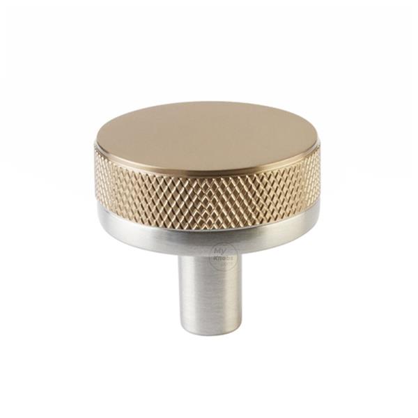 Emtek - Select Cabinet Knob 1-1/4 Inch, Conical Stem, Knurled Knob