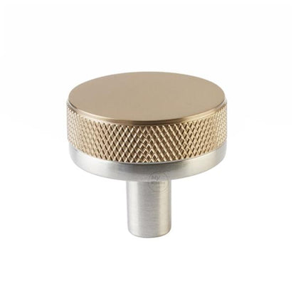 Emtek - Select Cabinet Knob 1-1/4 Inch, Conical Stem, Knurled Knob