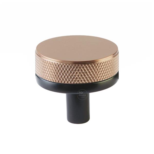 Emtek - Select Cabinet Knob 1-1/4 Inch, Conical Stem, Knurled Knob