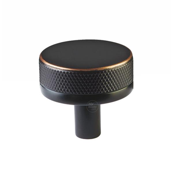 Emtek - Select Cabinet Knob 1-1/4 Inch, Conical Stem, Knurled Knob