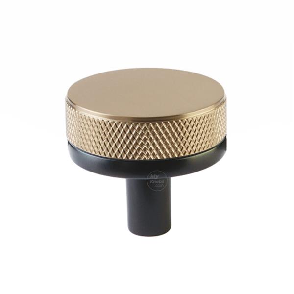 Emtek - Select Cabinet Knob 1-1/4 Inch, Conical Stem, Knurled Knob