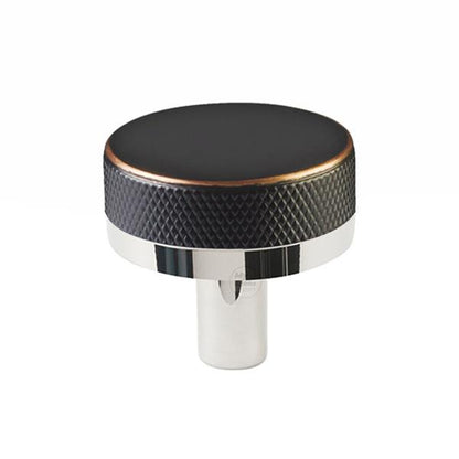 Emtek - Select Cabinet Knob 1-1/4 Inch, Conical Stem, Knurled Knob