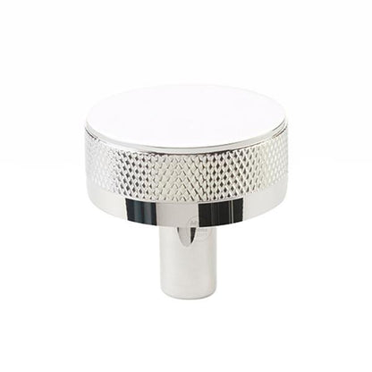 Emtek - Select Cabinet Knob 1-1/4 Inch, Conical Stem, Knurled Knob